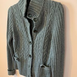Banana republic chunky knit grey sweater